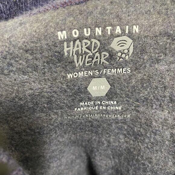 MOUNTAIN HARDWEAR Wool Blend Fleece-Lined Turtleneck Sweater Women's Medium - Picture 5 of 8